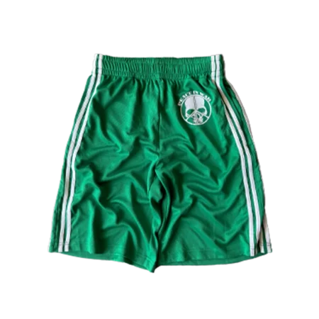 Peaceinwar Green "Skull" Shorts